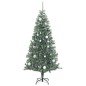vidaXL Künstlicher Weihnachtsbaum 300 LEDs & Kugeln Beschneit 240 cm vidaXL Künstlicher Weihnachtsbaum 300 LEDs & Kugeln Beschneit 240 cm