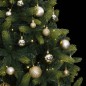 vidaXL Künstlicher Weihnachtsbaum Klappbar 300 LEDs & Kugeln 210 cm vidaXL Künstlicher Weihnachtsbaum Klappbar 300 LEDs & Kugeln 210 cm