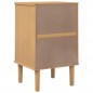 vidaXL Nachttisch SENJA Rattan-Look Braun 40x35x65cm Massivholz Kiefer vidaXL Nachttisch SENJA Rattan-Look Braun 40x35x65cm Massivholz Kiefer
