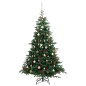 vidaXL Künstlicher Weihnachtsbaum Klappbar 300 LEDs & Kugeln 240 cm vidaXL Künstlicher Weihnachtsbaum Klappbar 300 LEDs & Kugeln 240 cm