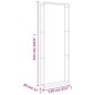 vidaXL Brennholzregal 110x28x312 cm Edelstahl vidaXL Brennholzregal 110x28x312 cm Edelstahl