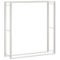 vidaXL Brennholzregal 110x28x116 cm Edelstahl vidaXL Brennholzregal 110x28x116 cm Edelstahl