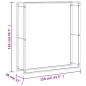 vidaXL Brennholzregal 110x28x116 cm Edelstahl vidaXL Brennholzregal 110x28x116 cm Edelstahl