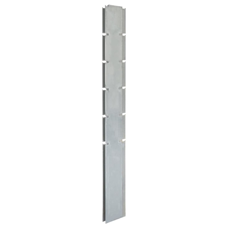 vidaXL Pfosten für Gabionenzaun Silbern 160 cm Verzinkter Stahl vidaXL Pfosten für Gabionenzaun Silbern 160 cm Verzinkter Stahl