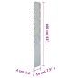 vidaXL Pfosten für Gabionenzaun Silbern 160 cm Verzinkter Stahl vidaXL Pfosten für Gabionenzaun Silbern 160 cm Verzinkter Stahl