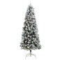 vidaXL Künstlicher Weihnachtsbaum Klappbar 300 LEDs & Kugeln 240 cm vidaXL Künstlicher Weihnachtsbaum Klappbar 300 LEDs & Kugeln 240 cm