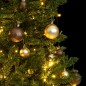 vidaXL Künstlicher Weihnachtsbaum Klappbar 150 LEDs & Kugeln 120 cm vidaXL Künstlicher Weihnachtsbaum Klappbar 150 LEDs & Kugeln 120 cm