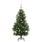 vidaXL Künstlicher Weihnachtsbaum Klappbar 150 LEDs & Kugeln 120 cm vidaXL Künstlicher Weihnachtsbaum Klappbar 150 LEDs & Kugeln 120 cm