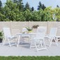 Stuhlkissen 4 Stk. Blattmuster 40x40x7 cm Stoff Stuhlkissen 4 Stk. Blattmuster 40x40x7 cm Stoff