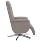 vidaXL Relaxsessel mit Fußteil Taupe Stoff vidaXL Relaxsessel mit Fußteil Taupe Stoff