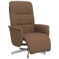 vidaXL Relaxsessel mit Fußteil Braun Stoff vidaXL Relaxsessel mit Fußteil Braun Stoff