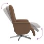 vidaXL Relaxsessel mit Fußteil Braun Stoff vidaXL Relaxsessel mit Fußteil Braun Stoff