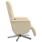 vidaXL Massagesessel mit Fußteil Creme Stoff vidaXL Massagesessel mit Fußteil Creme Stoff