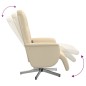 vidaXL Massagesessel mit Fußteil Creme Stoff vidaXL Massagesessel mit Fußteil Creme Stoff
