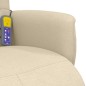 vidaXL Massagesessel mit Fußteil Creme Stoff vidaXL Massagesessel mit Fußteil Creme Stoff