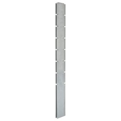  vidaXL Pfosten für Gabionenzaun Silbern 200 cm Verzinkter Stahl