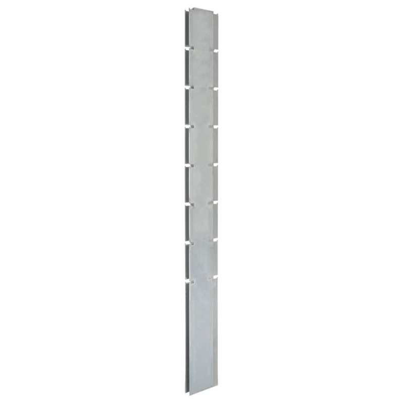 vidaXL Pfosten für Gabionenzaun Silbern 200 cm Verzinkter Stahl vidaXL Pfosten für Gabionenzaun Silbern 200 cm Verzinkter Stahl