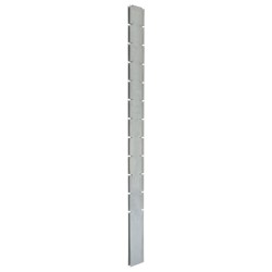  vidaXL Pfosten für Gabionenzaun Silbern 280 cm Verzinkter Stahl