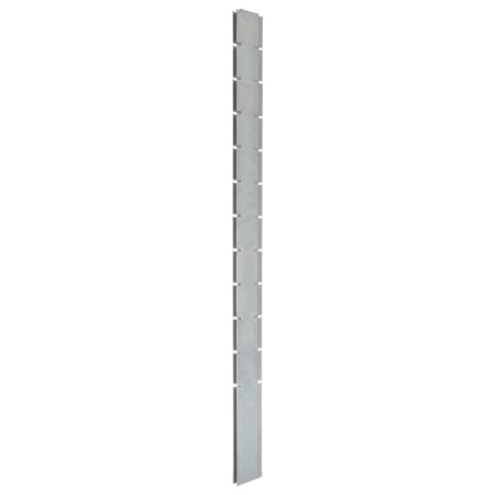  vidaXL Pfosten für Gabionenzaun Silbern 280 cm Verzinkter Stahl
