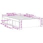 vidaXL Bettgestell Sonoma-Eiche 100x200 cm vidaXL Bettgestell Sonoma-Eiche 100x200 cm