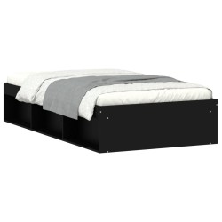 vidaXL Bettgestell Schwarz 90x200 cm