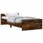 vidaXL Bettgestell Räuchereiche 100x200 cm Holzwerkstoff vidaXL Bettgestell Räuchereiche 100x200 cm Holzwerkstoff