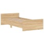 vidaXL Bettgestell Sonoma-Eiche 90x190 cm Holzwerkstoff vidaXL Bettgestell Sonoma-Eiche 90x190 cm Holzwerkstoff