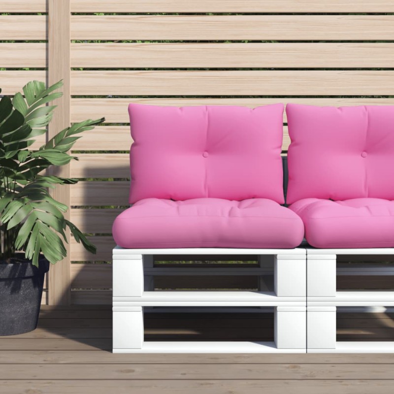Palettenkissen 2 Stk. Rosa Oxford-Gewebe Palettenkissen 2 Stk. Rosa Oxford-Gewebe