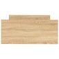 vidaXL Bettgestell Sonoma-Eiche 100x200 cm Holzwerkstoff