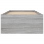 vidaXL Bettgestell Grau Sonoma 75x190 cm vidaXL Bettgestell Grau Sonoma 75x190 cm