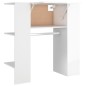 vidaXL Flurschrank Hochglanz-Weiß 97,5x37x99 cm Holzwerkstoff vidaXL Flurschrank Hochglanz-Weiß 97,5x37x99 cm Holzwerkstoff