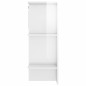 vidaXL Flurschrank Hochglanz-Weiß 97,5x37x99 cm Holzwerkstoff vidaXL Flurschrank Hochglanz-Weiß 97,5x37x99 cm Holzwerkstoff