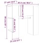 vidaXL Flurschrank Hochglanz-Weiß 97,5x37x99 cm Holzwerkstoff vidaXL Flurschrank Hochglanz-Weiß 97,5x37x99 cm Holzwerkstoff