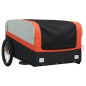 vidaXL Lastenanhänger Schwarz und Orange 45 kg Eisen vidaXL Lastenanhänger Schwarz und Orange 45 kg Eisen