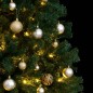 vidaXL Künstlicher Weihnachtsbaum Klappbar 300 LEDs & Kugeln 180 cm vidaXL Künstlicher Weihnachtsbaum Klappbar 300 LEDs & Kugeln 180 cm