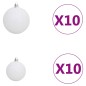 vidaXL Künstlicher Weihnachtsbaum Klappbar 300 LEDs & Kugeln 180 cm vidaXL Künstlicher Weihnachtsbaum Klappbar 300 LEDs & Kugeln 180 cm