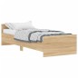 vidaXL Bettgestell Sonoma-Eiche 75x190 cm Holzwerkstoff vidaXL Bettgestell Sonoma-Eiche 75x190 cm Holzwerkstoff