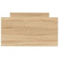 vidaXL Bettgestell Sonoma-Eiche 75x190 cm Holzwerkstoff vidaXL Bettgestell Sonoma-Eiche 75x190 cm Holzwerkstoff