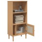 vidaXL Bücherschrank SENJA Rattan-Look Braun 60x35x130 cm Kiefernholz vidaXL Bücherschrank SENJA Rattan-Look Braun 60x35x130 cm Kiefernholz