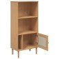 vidaXL Bücherschrank SENJA Rattan-Look Braun 60x35x130 cm Kiefernholz vidaXL Bücherschrank SENJA Rattan-Look Braun 60x35x130 cm Kiefernholz
