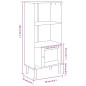 vidaXL Bücherschrank SENJA Rattan-Look Braun 60x35x130 cm Kiefernholz vidaXL Bücherschrank SENJA Rattan-Look Braun 60x35x130 cm Kiefernholz