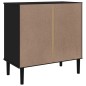vidaXL Schubladenkommode SENJA Rattan-Look Schwarz 80x40x80 Kieferholz vidaXL Schubladenkommode SENJA Rattan-Look Schwarz 80x40x80 Kieferholz