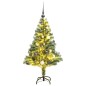 vidaXL Künstlicher Weihnachtsbaum mit Schnee & Kugeln 150 LEDs 150 cm vidaXL Künstlicher Weihnachtsbaum mit Schnee & Kugeln 150 LEDs 150 cm