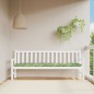 Gartenbank-Auflage Blattmuster 200x50x7 cm Stoff Gartenbank-Auflage Blattmuster 200x50x7 cm Stoff