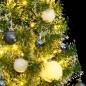 vidaXL Künstlicher Weihnachtsbaum mit Schnee & Kugeln 150 LEDs 150 cm vidaXL Künstlicher Weihnachtsbaum mit Schnee & Kugeln 150 LEDs 150 cm