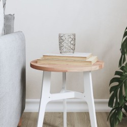vidaXL Tischplatte Ø30x1,5 cm Rund Massivholz Buche