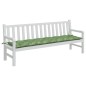 Gartenbank-Auflage Blattmuster 200x50x7 cm Stoff Gartenbank-Auflage Blattmuster 200x50x7 cm Stoff