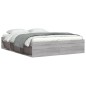 vidaXL Bettgestell Grau Sonoma 160x200 cm vidaXL Bettgestell Grau Sonoma 160x200 cm