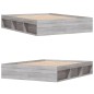 vidaXL Bettgestell Grau Sonoma 160x200 cm vidaXL Bettgestell Grau Sonoma 160x200 cm