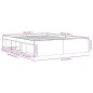 vidaXL Bettgestell Grau Sonoma 160x200 cm vidaXL Bettgestell Grau Sonoma 160x200 cm